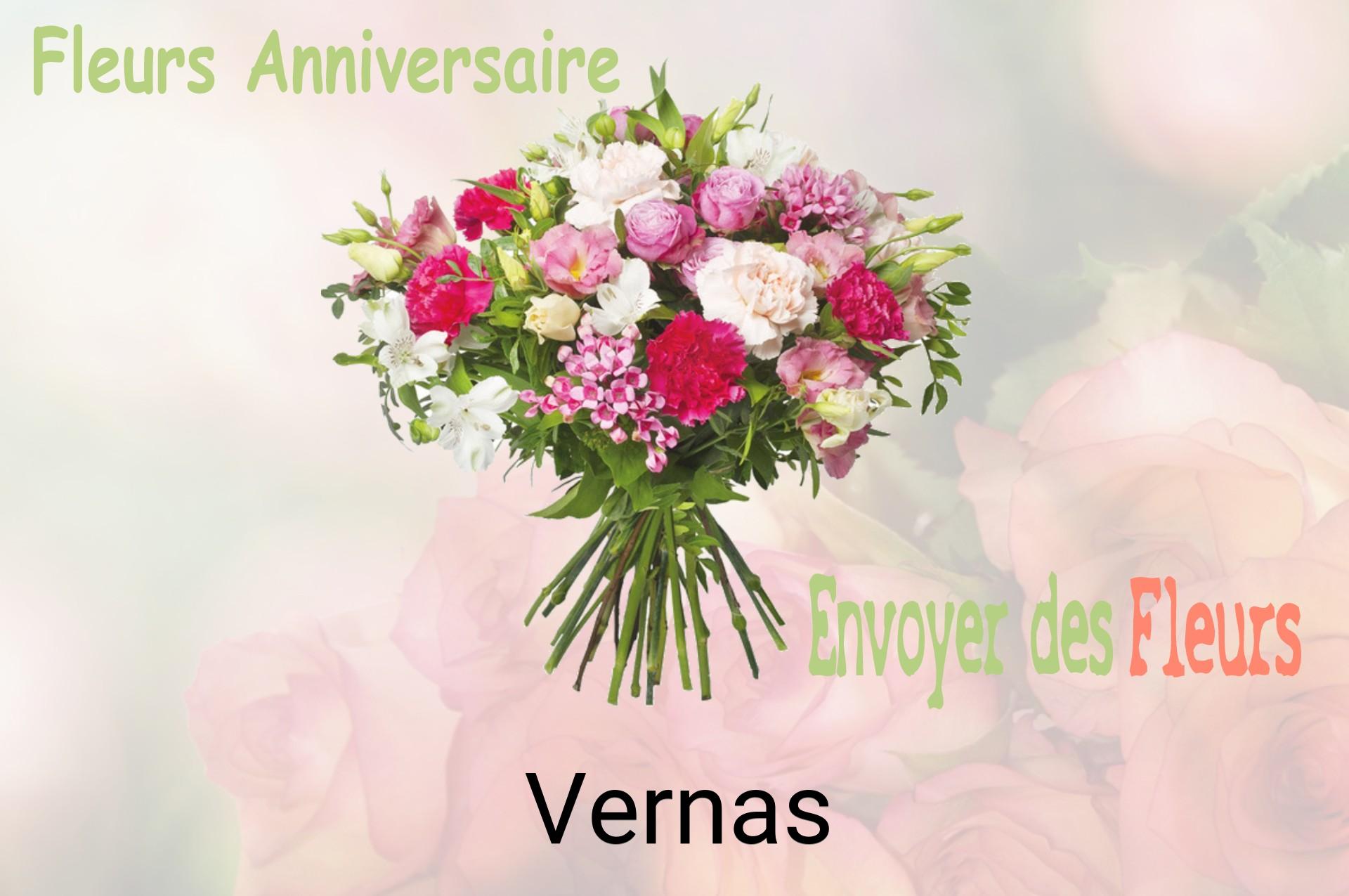 Bouquet de fleurs d’anniversaire livré à Vernas